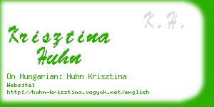 krisztina huhn business card